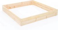 Viking Choice Moestuinbak - kweekbak - 120x120x27 cm - hout - met gronddoek