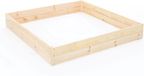 Viking Choice Moestuinbak - kweekbak - 120x120x27 cm - hout - met gronddoek