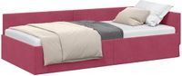 vidaXL Hoekbedframe Wijnrood 90 x 200 cm Fluweel