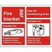 Seco Branddeken - Uitleg Grafiekteken, 150mm x 120mm - 1mm Semi Rigid Plastic