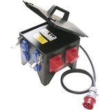 PC Electric 9474070 mobiele verdeler massief rubber spits draagbaar, 5G2.5 4x250V/2x400V+FI, IP44