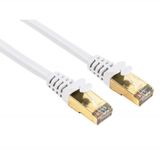 Hama 78410 RJ45 Netwerkkabel, patchkabel CAT 5e S/STP 10.00 m Wit Snagless 1 stuk(s)