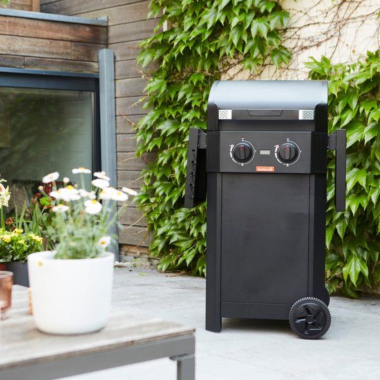 Barbecook E-Luca Elektrische Barbecue - Zwart - Met inklapbare zijtafels