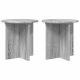 vidaXL Plantenstandaard 2 stuks Grijs Sonoma 40 x 40 x 40 cm Bewerkt hout