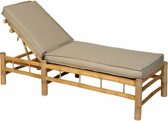 Exotan Ligbed Buiten - Bamboe - Naturel - 43x217x85 cm