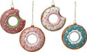 Decoris Bol Hanger donut - donkerroze