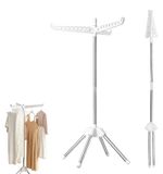 Omgoods - Sèche-linge pliable peu encombrant - 140 cm, Acier inoxydable