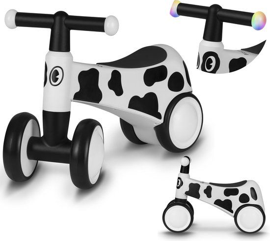Lionelo Sammy Loopfiets – 4 Wielen – Verlichting in Handvatten – Vanaf 1 Jaar