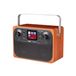 Majestic RT-197 DAB Klok Digitaal Noir, Bois