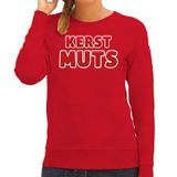 Bellatio Decorations foute kersttrui/sweater voor dames - kerst muts - rood - kerstmuts -feestdagen XXL
