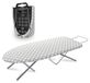 Table pliante planche à repasser - 77 x 32 cm - Avec support fer - Pieds antidérapants