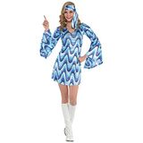 Amscan Verkleedkostuum Disco Lady Blauw Maat M