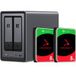 Seagate DXP2800 + 2x 8 To IronWolf HDD Bundle, NAS