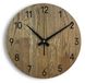 Horloge mural en bois de chêne, 40 cm, design moderne, silencieux