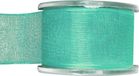 Merkloos Santex Hobby/decoratie sierlint - mintgroen - organza - 4 cm x 20 meter - cadeaulint/striklint