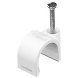 Lumonic 100x spijkerklem 12mm voor kabel wit