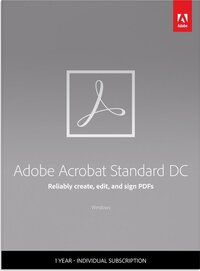 Adobe Acrobat Standard DC - 1 User - 1 Year - Windows