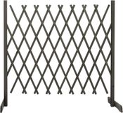 vidaXL Tuinlatwerk 180x100 cm massief vurenhout grijs