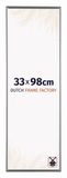 Dutch Frame Factory Fotolijst 33x98 cm - Kunststof - Zilver Hoogglans - Easy