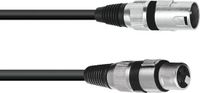 Omnitronic XLR kabel 3pin 7.5m zwart