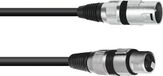 Omnitronic XLR kabel 3pin 7.5m zwart