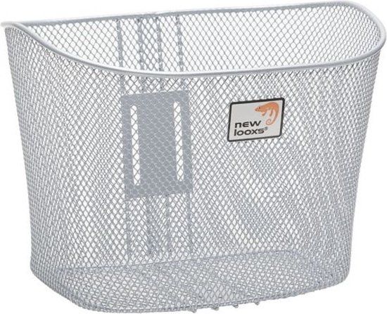 New Looxs Toscane RapidLock Steel Handlebar Bike Basket - 19L - Silver