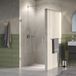 Brauer Void - Nisdeur - Helder Glas - 90 x 200 cm - Omkeerbaar - incl. Glascoating - PVD RVS-Kleurig Geborsteld