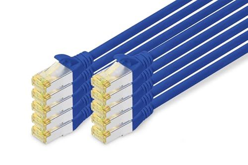 Digitus DK-1644-A-010-B-10 Netwerkkabel Blauw 1 m Cat6a S/FTP
