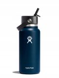 Hydro Flask Wide Mouth Flex Straw Cap Drinkfles (946 ml) - Indigo