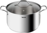 Tefal Intuition XL 26 cm roestvrijstalen kookpan met glazen deksel, 6.5 L, geschikt voor alle warmtebronnen inclusief inductie