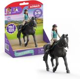 Schleich HORSE CLUB | Lisa & Storm 42712 | Beweegbaar meisjesfiguur | Met paardenaccessoires | Leuk cadeau voor meisjes en jongens | Paardenspeelgoed vanaf 5 jaar | 6-delige speelset