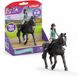 Schleich HORSE CLUB | Lisa & Storm 42712 | Beweegbaar meisjesfiguur | Met paardenaccessoires | Leuk cadeau voor meisjes en jongens | Paardenspeelgoed vanaf 5 jaar | 6-delige speelset