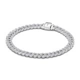 PANDORA Timeless Pavé Gliederarmband aus Sterling-Silber mit Cubic Zirkonia, Timeless Kollektion, 20cm, 593008C01-20