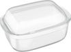 Merkloos Relaxdays Ovenschaal met Deksel - 4,5 L - Glas - Transparant