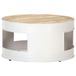 Maison Exclusive - Table basse, Blanc, 68x68x36 cm, bois de manguier massif