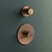 hotbath Cobber CB012EXT afbouwdeel voor inbouw thermostaat mat zwart