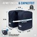 Bike Wave Dubbele Fietstas - 30L - Blauw - Reflecterend - Universele Bevestiging - Voor Stadfiets & E-bike