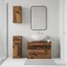 Maison Exclusive - Ensemble de meubles de salle de bain exclusif, composé de 3 pièces, en bois vieilli, modèle UTRECHT