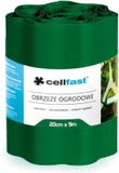 Cellfast bordure de jardin 20cm x 9m ondulé vert foncé