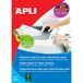 APLI 2522 permanente witte laseretiketten 97,0 x 42,4 mm 250 vellen
