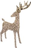 Lumineo Warm wit 960 Micro-LED rendier goud 65 x 130 cm