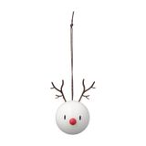 Hoptimist Reindeer Ornament Kunststof Wit 2 stuk(s)