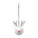 Hoptimist Reindeer Ornament Kunststof Wit 2 stuk(s)