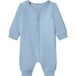 LUPILU® Grenouillère évolutive Premium bébé en laine et soie (bleu clair, 2-6 mois)