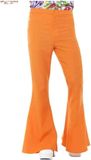 Flared Smiffy's Jaren 80 & 90 Kostuum Oranje Disco Broek Wijde Pijpen Man Medium