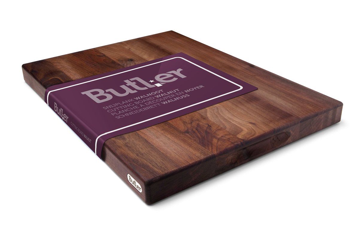 Butler Snijplank - Walnoot - 31 x 27.5 cm