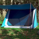 Merkloos Waterdichte Campingtent voor 2 Personen, Grijs en Oranje