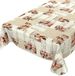 Chiffon d'essuyage Nappe - Marron café, Beige - 240 x 140 cm