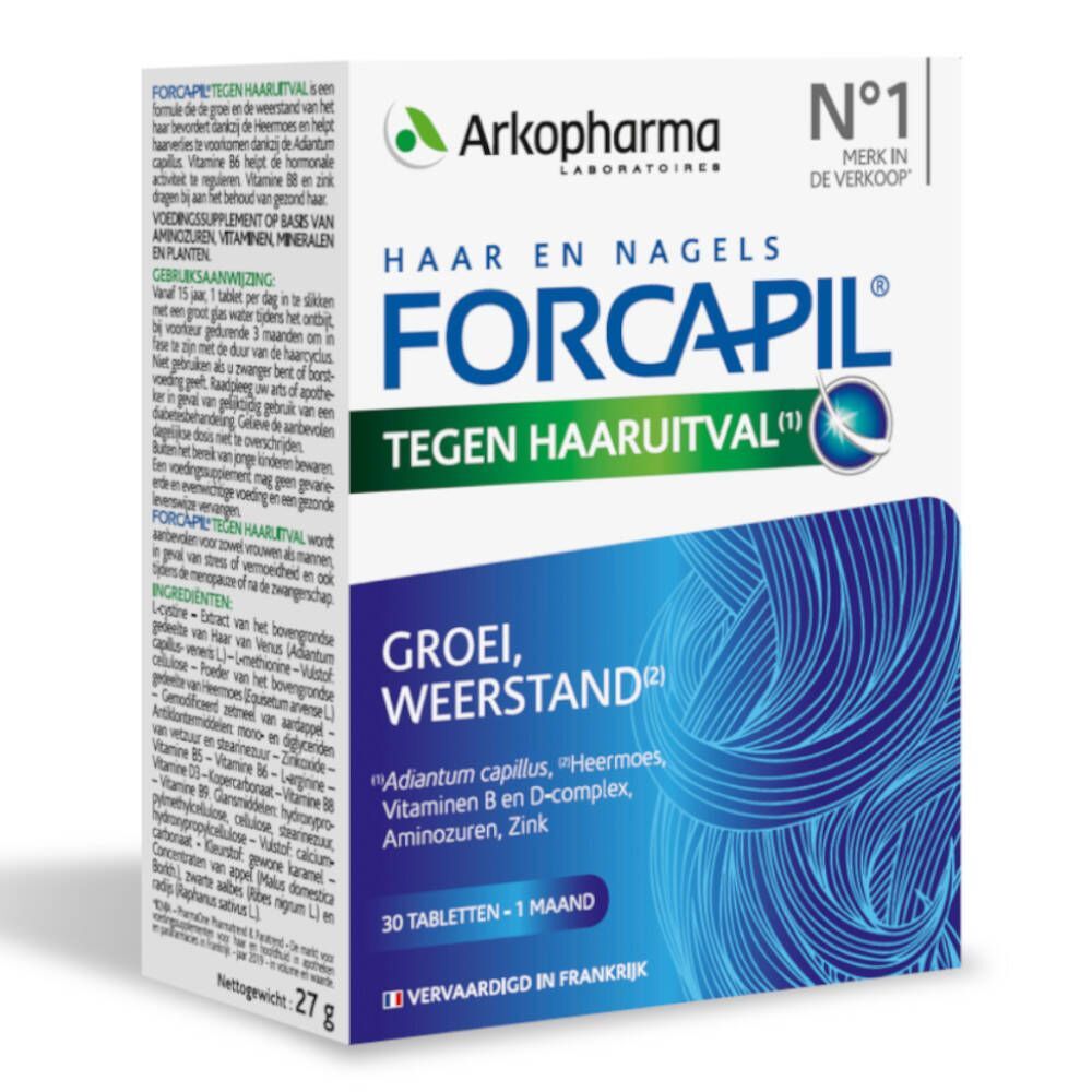 Arkopharma Forcapil tegen Haaruitval 30 tabletten
