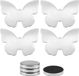 Unyqoos® Set van vier elegante magnetische tafelkleedgewichten voor buiten en binnen, argent